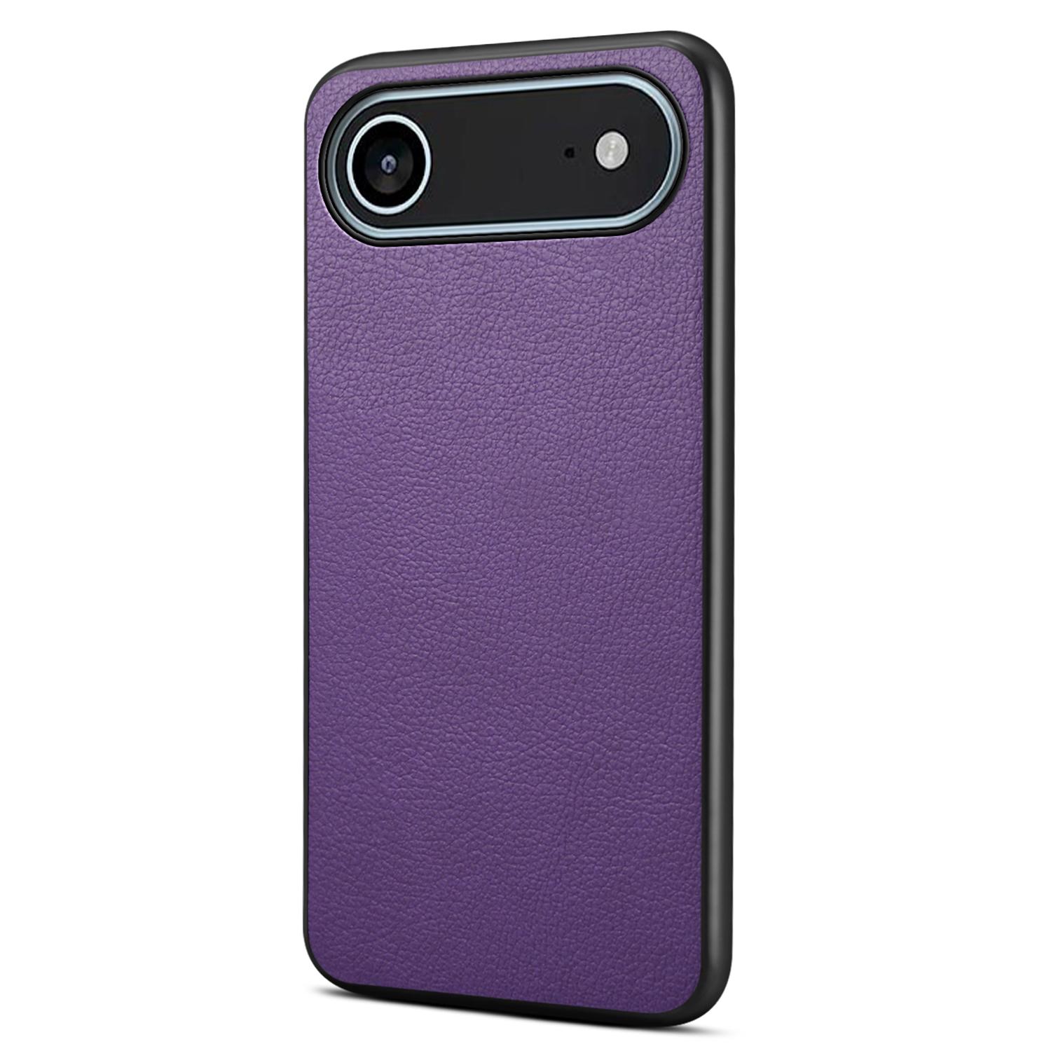For iPhone 17 Air Case Calf Texture Leather+PC+TPU Phone Cover Purple
For iPhone 17 Air Case Calf Texture Leather+PC+TPU Phone Cover Purple