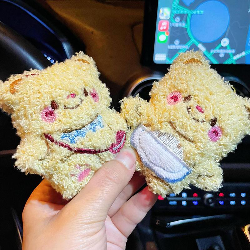 Cartoon Bear Keychain Pendant Cute Plush Doll Toy Kawaii Soft Stuffed Bag Charms Decorations For Couple Friends Gift as the picture
Cartoon Bear Keychain Pendant Cute Plush Doll Toy Kawaii Soft Stuffed Bag Charms Decorations For Couple Friends Gift as the picture