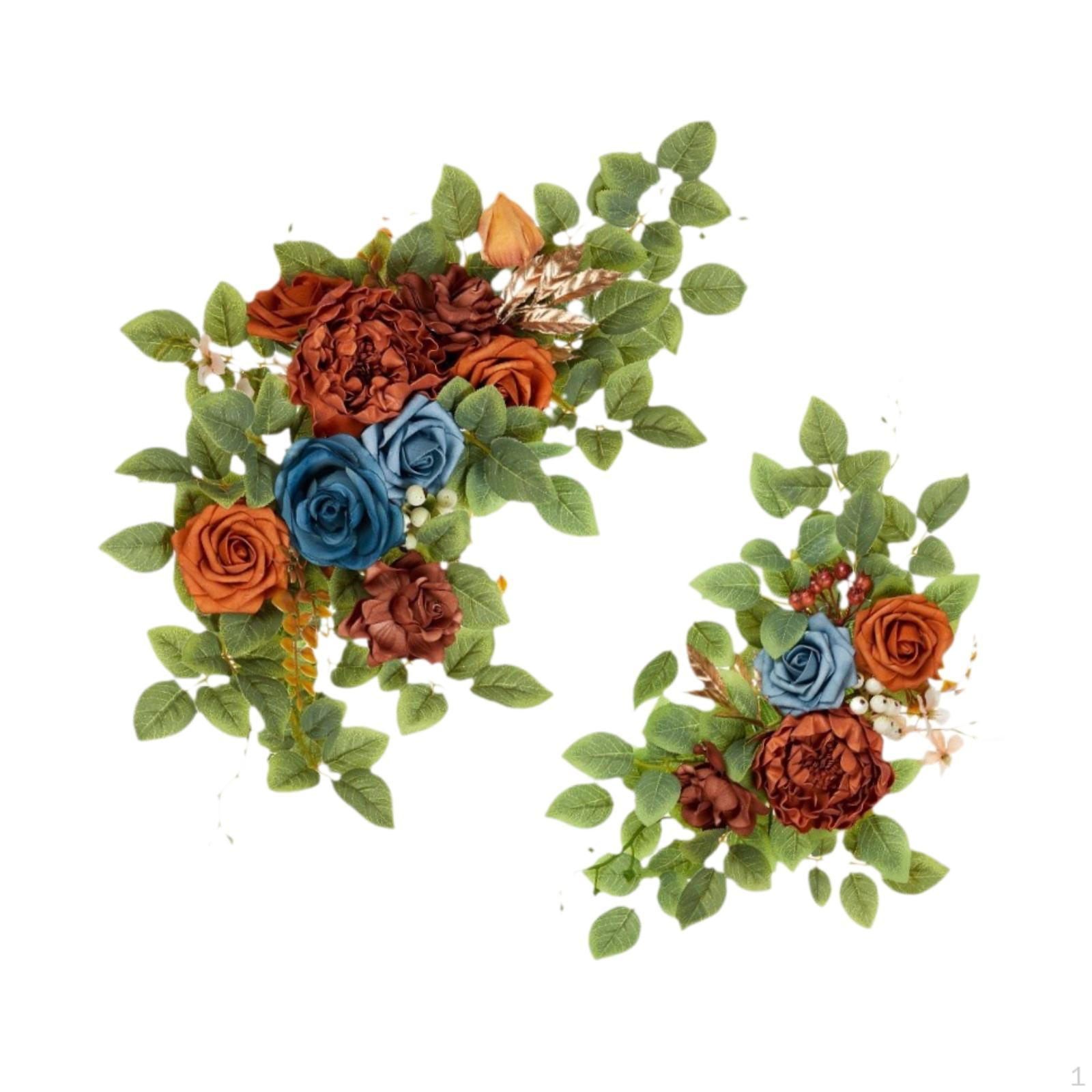 2Pcs Artificial Wedding Arch Flowers Greenery Leaves Silk Handmade Floral Arrangement
2Pcs Artificial Wedding Arch Flowers Greenery Leaves Silk Handmade Floral Arrangement