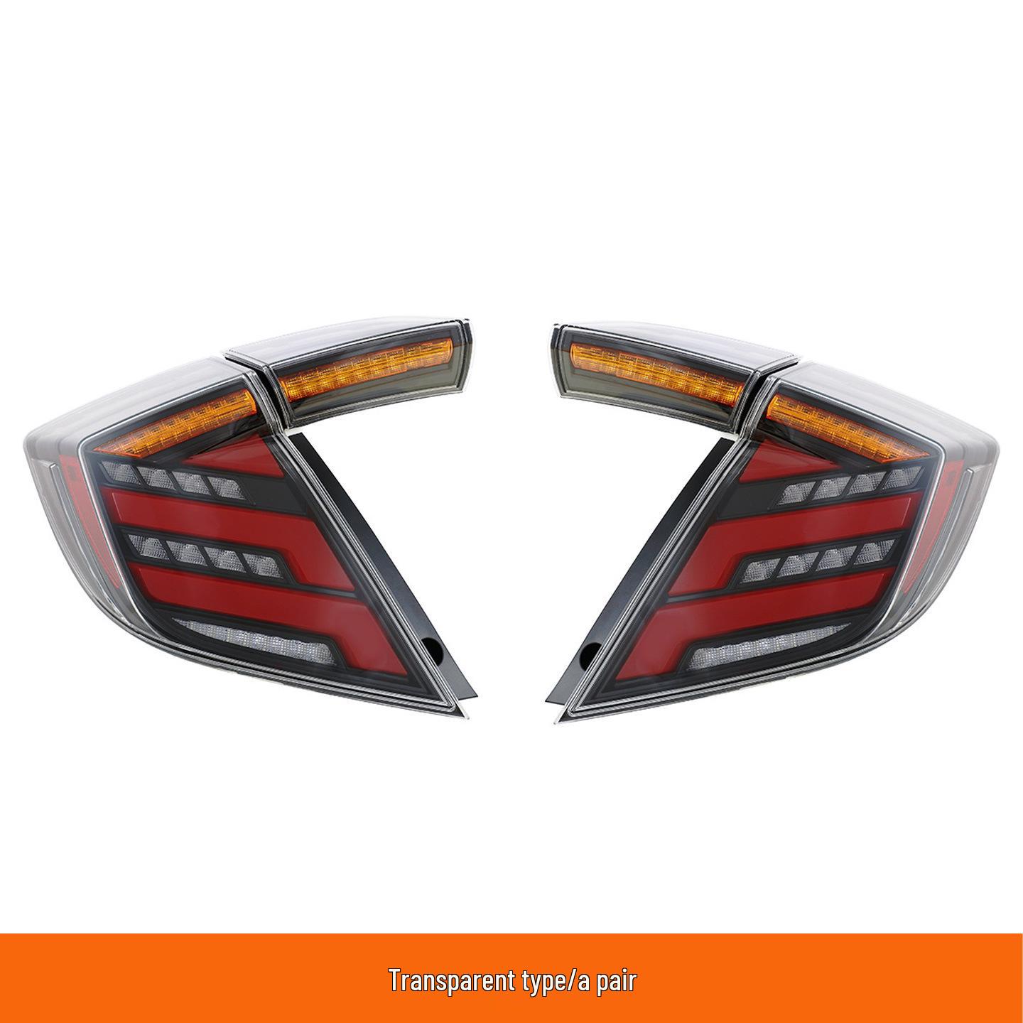 LED Flowing Turn Signal Daytime Running Light for 2016-2021 10th Gen Civic Hatchback FK7 Taillights Pair
LED Flowing Turn Signal Daytime Running Light for 2016-2021 10th Gen Civic Hatchback FK7 Taillights Pair