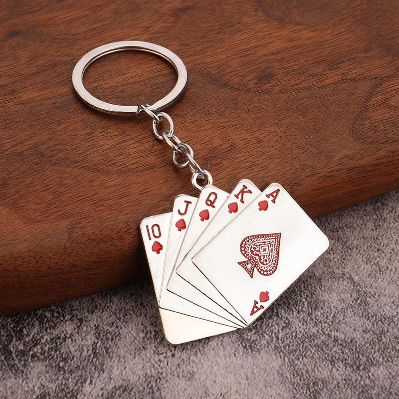 Unique Playing Cards Key Chain For Men Women Metal Holder Pendent Key Ring Leisure Bag Decoration Motorcycle Keyholder Gift червоний
Unique Playing Cards Key Chain For Men Women Metal Holder Pendent Key Ring Leisure Bag Decoration Motorcycle Keyholder Gift червоний