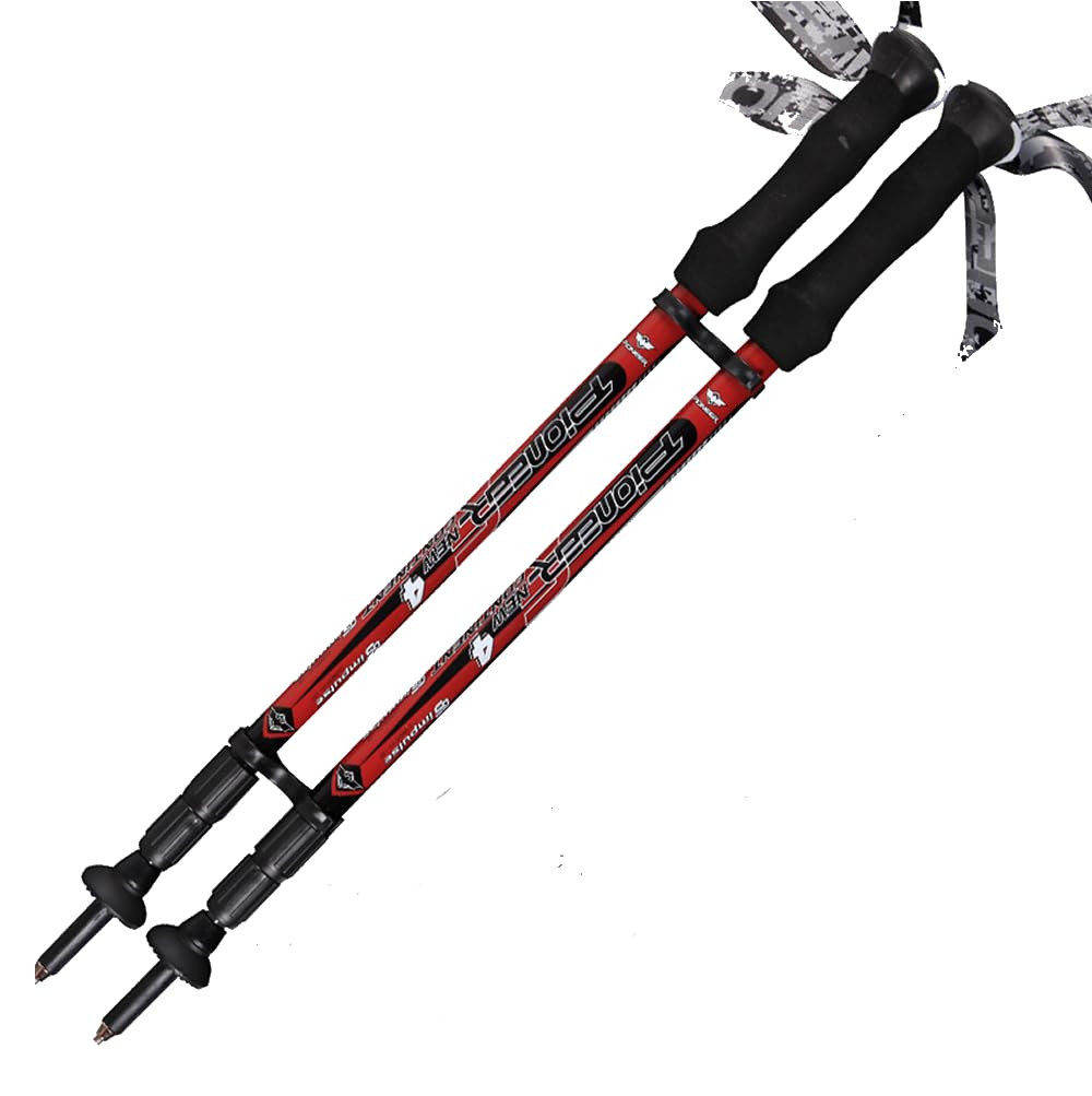 Trekking poles made of carbon, set of 2, ultra-lightweight 170g, minimum 56cm, 4 rubber caps, carry bag included, black
Trekking poles made of carbon, set of 2, ultra-lightweight 170g, minimum 56cm, 4 rubber caps, carry bag included, black