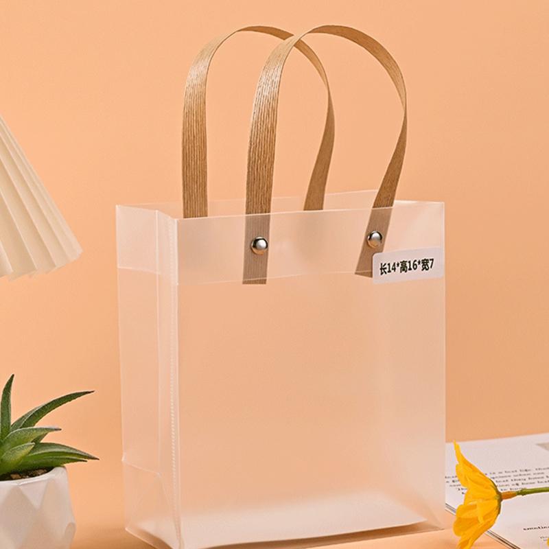 5 шт. Прозрачная матовая сумка-тоут ПВХ водонепроницаемая сумка-компаньон подарочная сумка для конфет праздничная подарочная сумка рождественская подарочная сумка для вечеринки