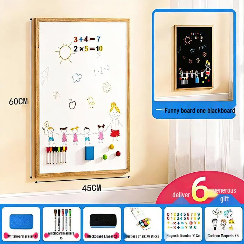 Kids Double-Sided Magnetic Drawing Board: Stand-Up, Erasable Whiteboard & Chalkboard for Doodling and Coloring.
Kids Double-Sided Magnetic Drawing Board: Stand-Up, Erasable Whiteboard & Chalkboard for Doodling and Coloring.