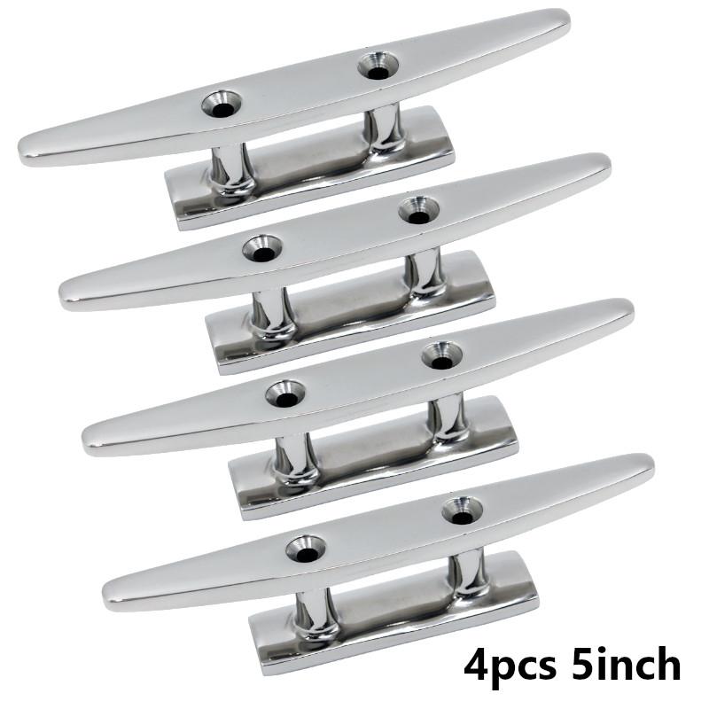 ized 4PCS/Lot 5 Inch 125mm 316 Stainless Steel Boat Cleat Low Flat Cleat Deck Rope Yacht Marine Hardware Boat Accessory as the picture shown
ized 4PCS/Lot 5 Inch 125mm 316 Stainless Steel Boat Cleat Low Flat Cleat Deck Rope Yacht Marine Hardware Boat Accessory as the picture shown