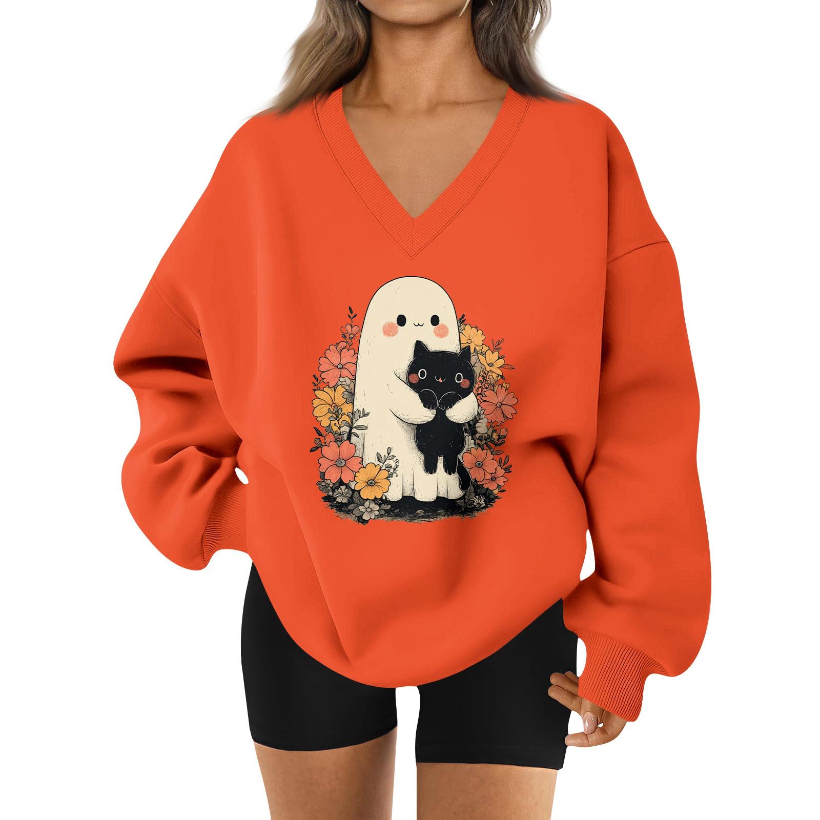 Женский спортивный свитшот с V-образным вырезом, приспущенным плечом и принтом на Хэллоуин L шафрановый
Женский спортивный свитшот с V-образным вырезом, приспущенным плечом и принтом на Хэллоуин L шафрановый