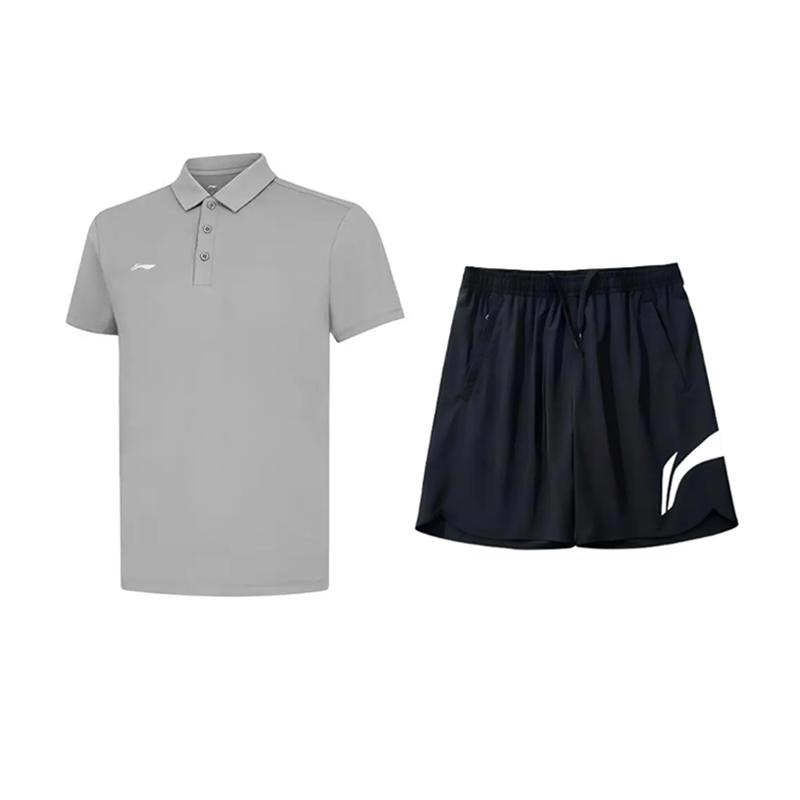 Li Ning Однотонная простая футболка-поло с коротким рукавом Удобная дышащая универсальная шорты Повседневный спортивный костюм Костюм унисекс APLV721-1+YKSV197-2 S
Li Ning Однотонная простая футболка-поло с коротким рукавом Удобная дышащая универсальная шорты Повседневный спортивный костюм Костюм унисекс APLV721-1+YKSV197-2 S