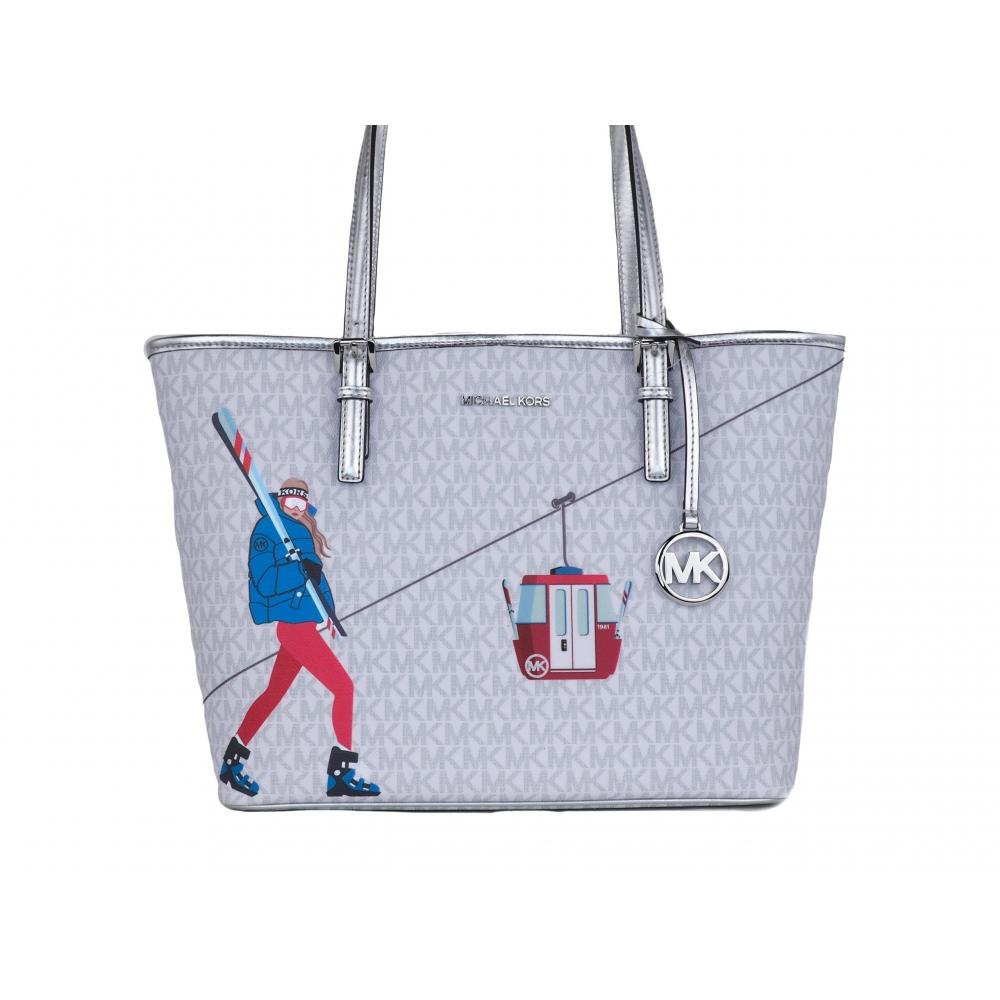 Michael Kors Jet Set для девочек с принтом, средняя фирменная сумка-тоут из ПВХ, яркая женская сумка-тоут на плечо, разноцветный белый
Michael Kors Jet Set для девочек с принтом, средняя фирменная сумка-тоут из ПВХ, яркая женская сумка-тоут на плечо, разноцветный белый