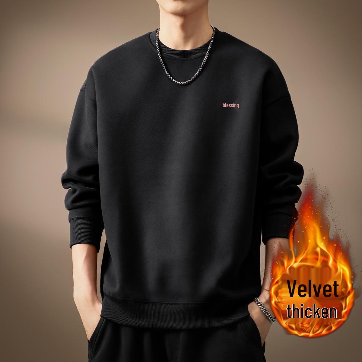 Men s Premium Red Round Neck Hoodie - Winter Plus Velvet Warm Casual Layer L: 120-140 jin
Men s Premium Red Round Neck Hoodie - Winter Plus Velvet Warm Casual Layer L: 120-140 jin