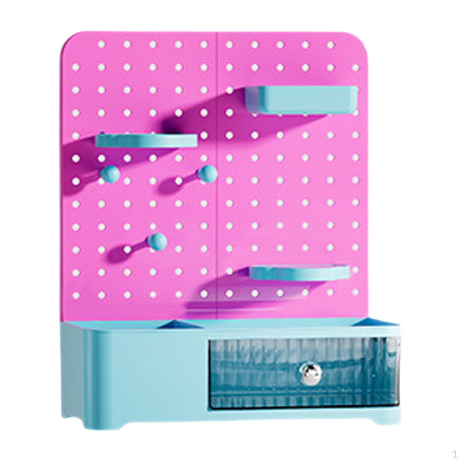 Desktop Pegboard Storage Box Desk Makeup Organizer and Stationery Sundries for Rose Cyan
Desktop Pegboard Storage Box Desk Makeup Organizer and Stationery Sundries for Rose Cyan