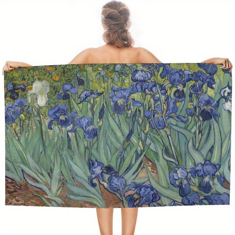 Van Gogh Iris Absorbent Beach Towel, Quick Dry for Travel Sports Spa Yoga Hotels Gyms W40*H60(CM)
Van Gogh Iris Absorbent Beach Towel, Quick Dry for Travel Sports Spa Yoga Hotels Gyms W40*H60(CM)