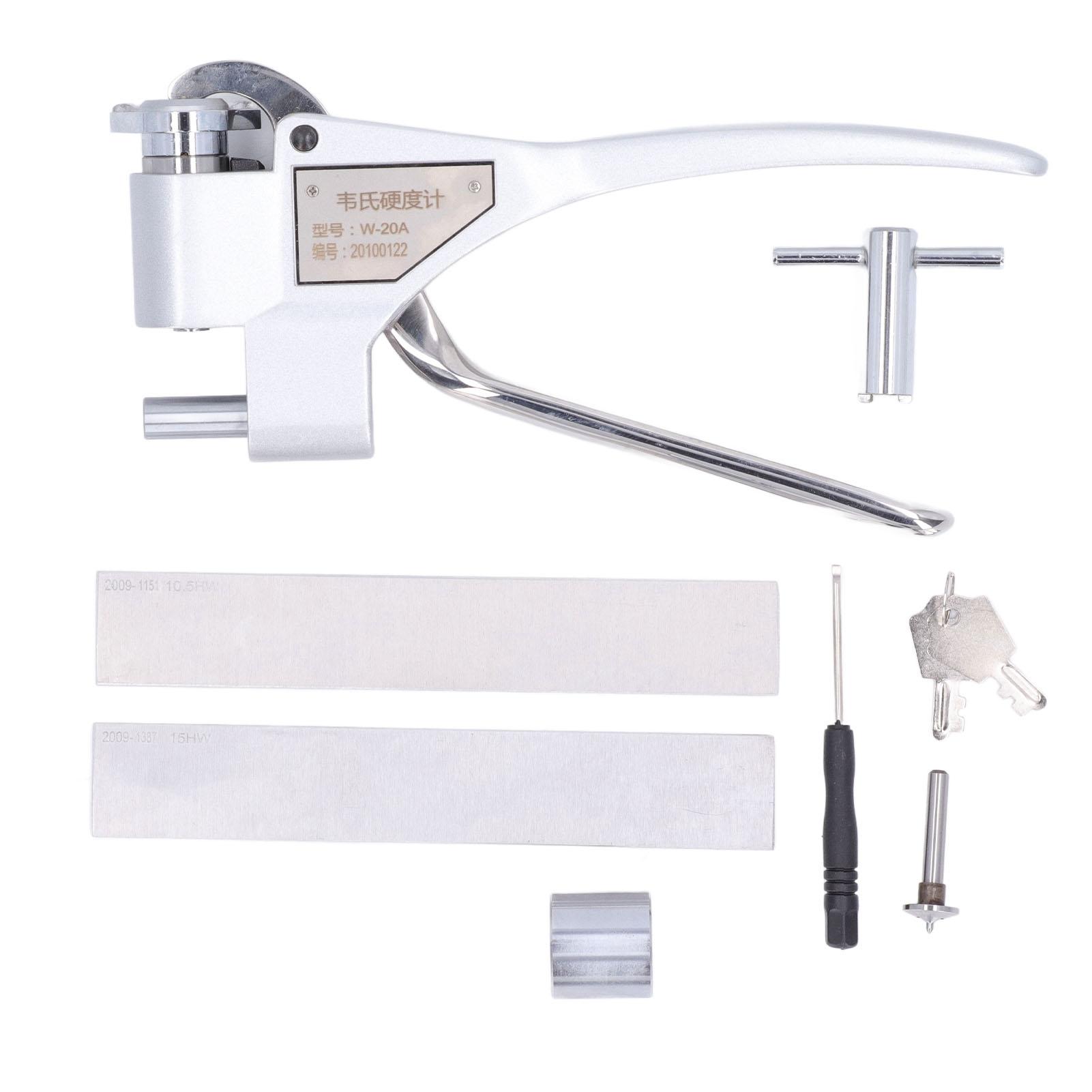 Тестер твердости металла Высокоточный алюминиевый сплав пластинчатый зажим дюрометр портативный тест твердости
Тестер твердости металла Высокоточный алюминиевый сплав пластинчатый зажим дюрометр портативный тест твердости