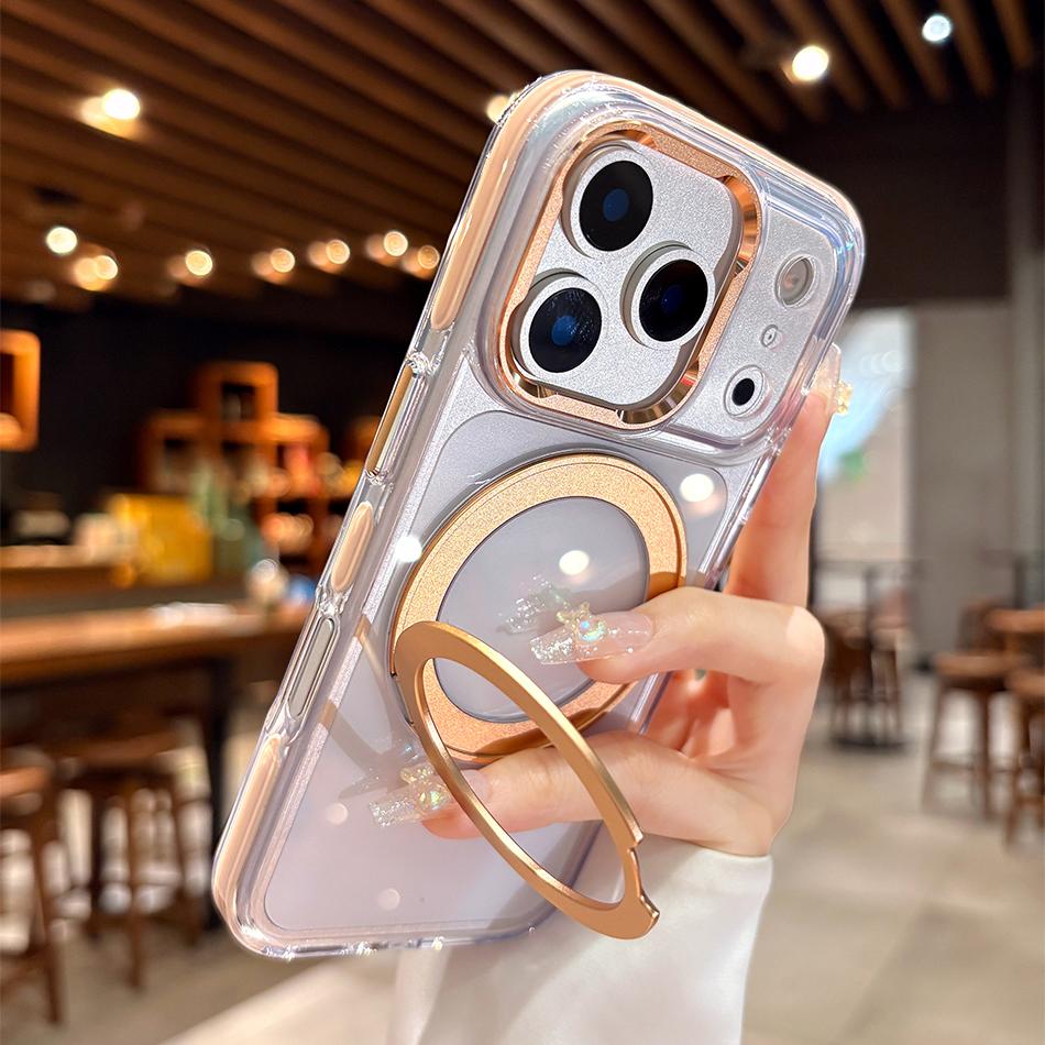 New 360° Rotating Bracket Transparent For Magsafe Case For iPhone 17 16 15 14 13 12 Pro Max Plus Air Magnetic Drop-proof Cover iPhone17
New 360° Rotating Bracket Transparent For Magsafe Case For iPhone 17 16 15 14 13 12 Pro Max Plus Air Magnetic Drop-proof Cover iPhone17