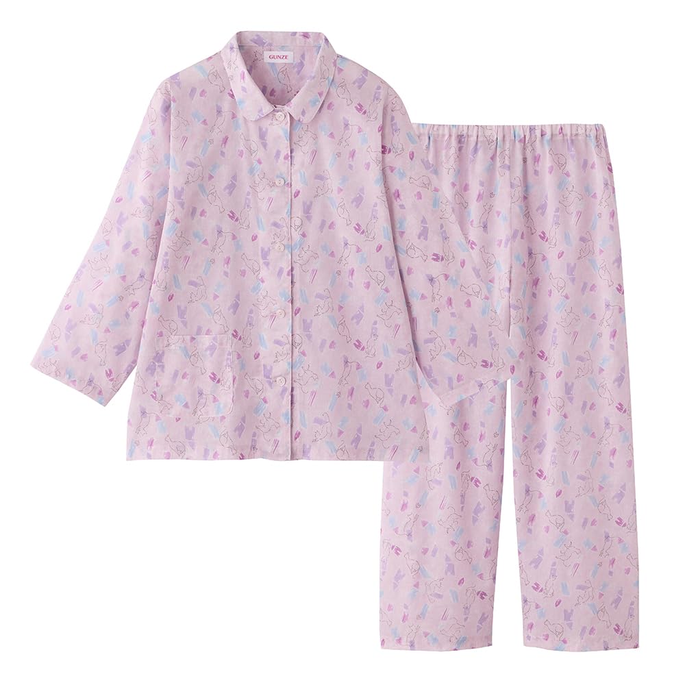 Пижама с длинным рукавом Gunze с эластичными рукавами и штанинами, без боковых швов, мягкая, ивово-розовая, женская, дырки, швы, ткань, розовый
Пижама с длинным рукавом Gunze с эластичными рукавами и штанинами, без боковых швов, мягкая, ивово-розовая, женская, дырки, швы, ткань, розовый