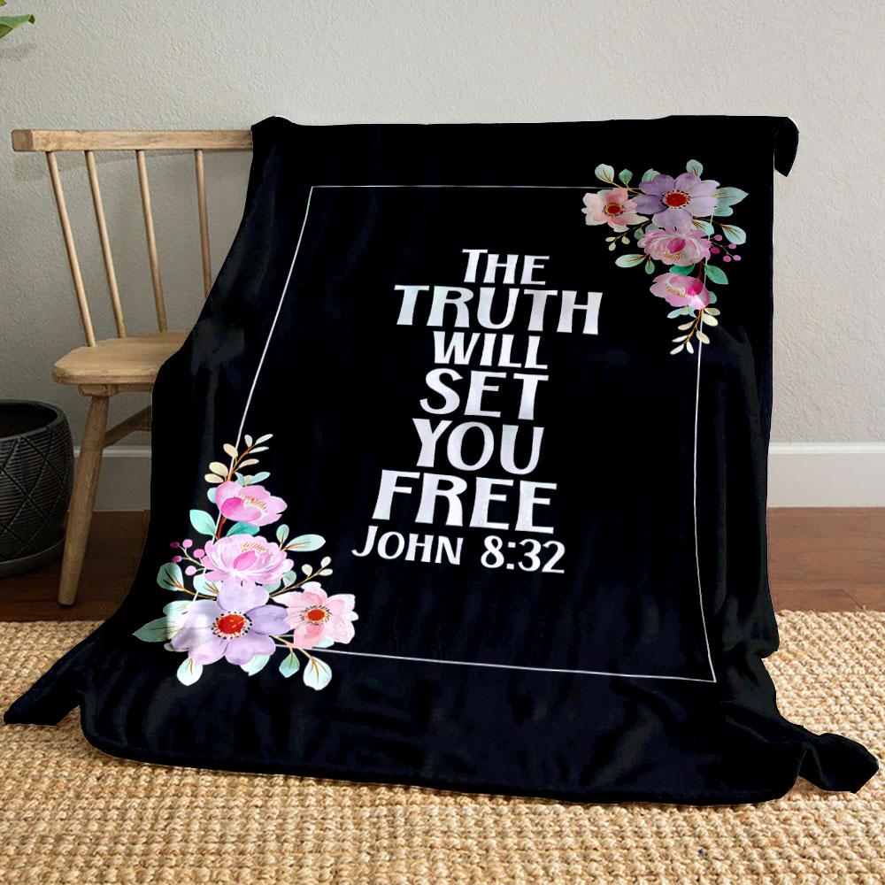 The Truth Will Set You Free John 8:32 Print Blanket Printed Blanket for Living Room Bed Couch lunch break Blanket for Friend s festival Gift 80cm x 120cm
The Truth Will Set You Free John 8:32 Print Blanket Printed Blanket for Living Room Bed Couch lunch break Blanket for Friend s festival Gift 80cm x 120cm