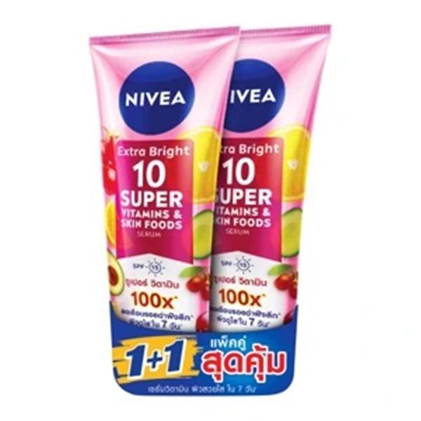 320 мл x 2 Nivea Extra Bright 10 Super Vitamin & Skin Food Serum SPF 15 320ml x 2 Pack рожевий
320 мл x 2 Nivea Extra Bright 10 Super Vitamin & Skin Food Serum SPF 15 320ml x 2 Pack рожевий