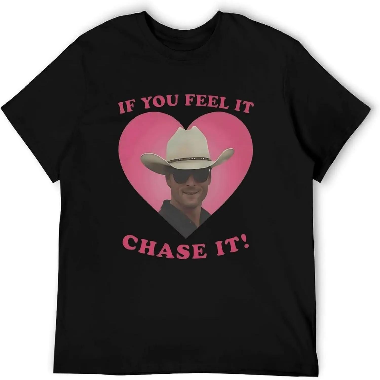 If You Feel It Chase It Shirt Retro Graphic T-Shirt Casual Tee Crew Neck Tops S чёрный
If You Feel It Chase It Shirt Retro Graphic T-Shirt Casual Tee Crew Neck Tops S чёрный