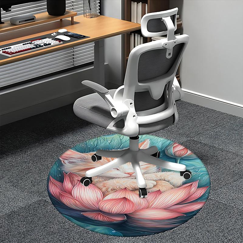 Charming Lotus Cat Office Carpet Chair Mats, Home Decor, Office Rug, Gift for Any Room1118099a 80cm by 80cm
Charming Lotus Cat Office Carpet Chair Mats, Home Decor, Office Rug, Gift for Any Room1118099a 80cm by 80cm