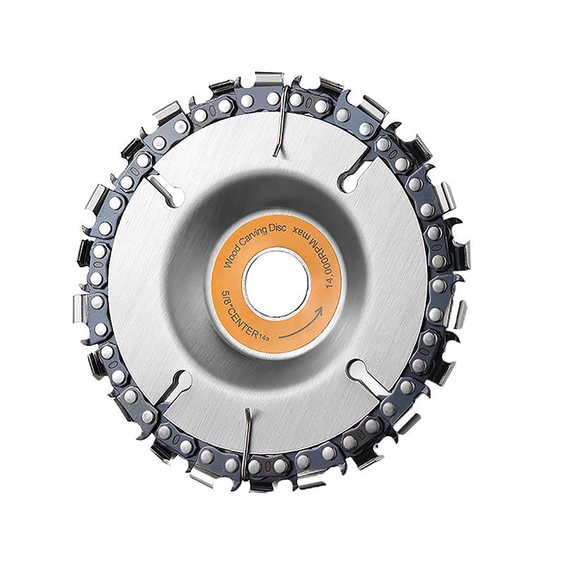 Съемный универсальный 4-дюймовый угловой шлифовальный диск с 22 зубьями, специальный цепной диск, резьба по дереву, цепная пила, диск, долбежное лезвие, инструмент
Съемный универсальный 4-дюймовый угловой шлифовальный диск с 22 зубьями, специальный цепной диск, резьба по дереву, цепная пила, диск, долбежное лезвие, инструмент