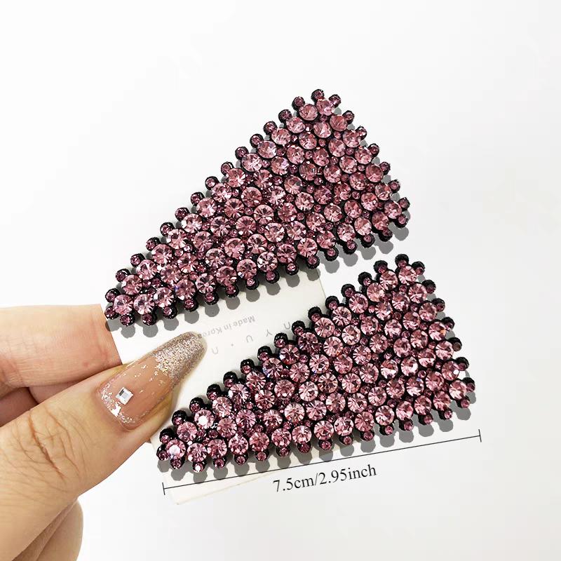 2pc Korean New High-grade Crystal Triangle BB Hairpin Hair Side Clips for Girls Women Wedding Party Hair Accessories
2pc Korean New High-grade Crystal Triangle BB Hairpin Hair Side Clips for Girls Women Wedding Party Hair Accessories
