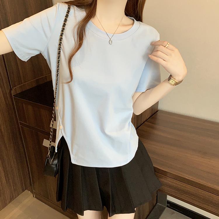 Plus Size Summer Women s Chic Round Neck Irregular Short Sleeve T-shirt 3XL синій
Plus Size Summer Women s Chic Round Neck Irregular Short Sleeve T-shirt 3XL синій