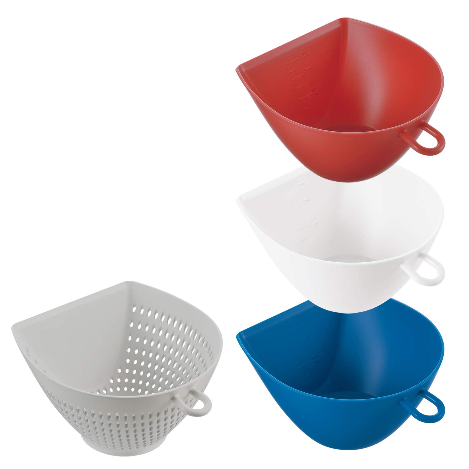 Akebono Sangyo 1 3 Bowl Tricolor Made in Quickly scoop up and move the cut ingredients on the cutting board without Food will not overflow even when
Akebono Sangyo 1 3 Bowl Tricolor Made in Quickly scoop up and move the cut ingredients on the cutting board without Food will not overflow even when