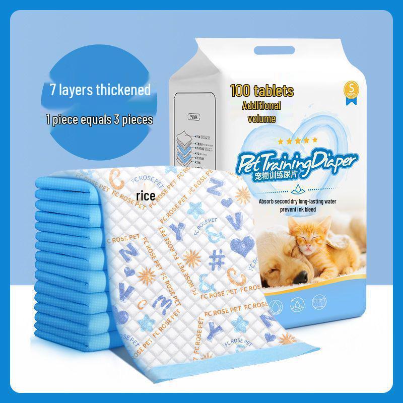 Ultra-Thick Leak-Proof Pet Diaper Mat for Dogs, Cats, and Rabbits - Waterproof Potty Training Pad
Ultra-Thick Leak-Proof Pet Diaper Mat for Dogs, Cats, and Rabbits - Waterproof Potty Training Pad