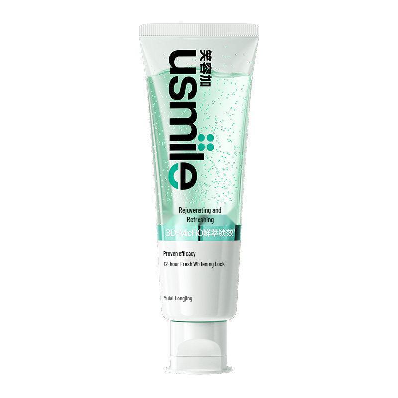uSmile Smile Plus Fresh Breath Toothpaste - Fluoride, Stain Removal, and Whitening. Official Genuine Product.
uSmile Smile Plus Fresh Breath Toothpaste - Fluoride, Stain Removal, and Whitening. Official Genuine Product.
