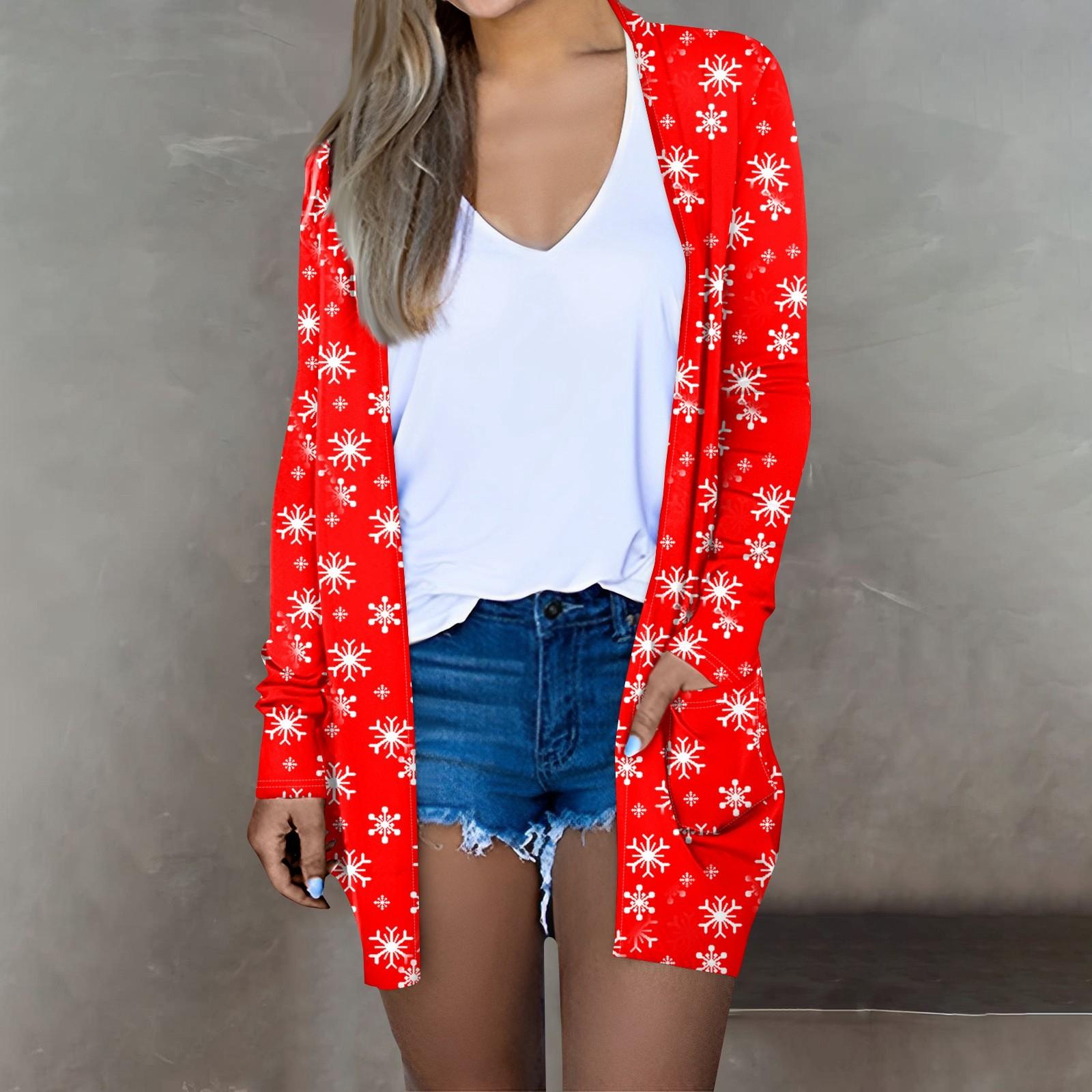 Женская мода, повседневный рождественский принт, кардиган средней длины, куртка, пальто XXXL киноварь
Женская мода, повседневный рождественский принт, кардиган средней длины, куртка, пальто XXXL киноварь