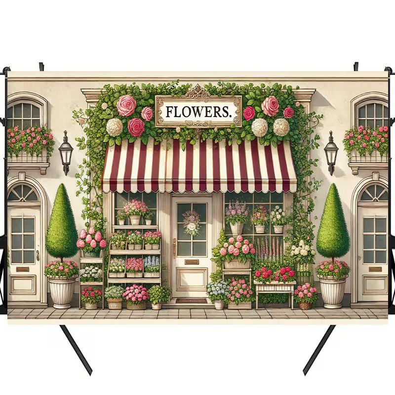 2D Vintage Flower Shop Backdrop, Romantic Floral Store Photography Background 47.2x31.5inch/120*80cm
2D Vintage Flower Shop Backdrop, Romantic Floral Store Photography Background 47.2x31.5inch/120*80cm
