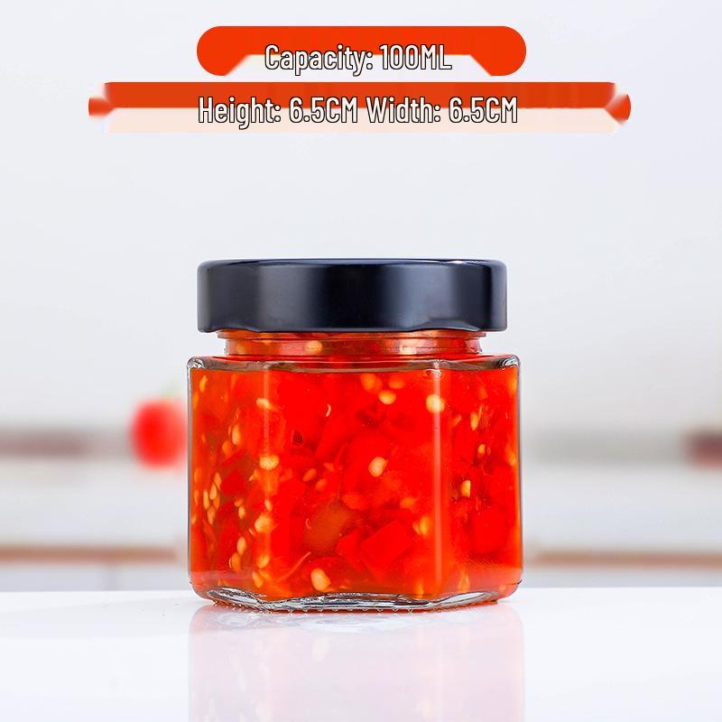 Hexagonal Honey and Pickle Jar with High Lid - Yellow Peach Design
Hexagonal Honey and Pickle Jar with High Lid - Yellow Peach Design
