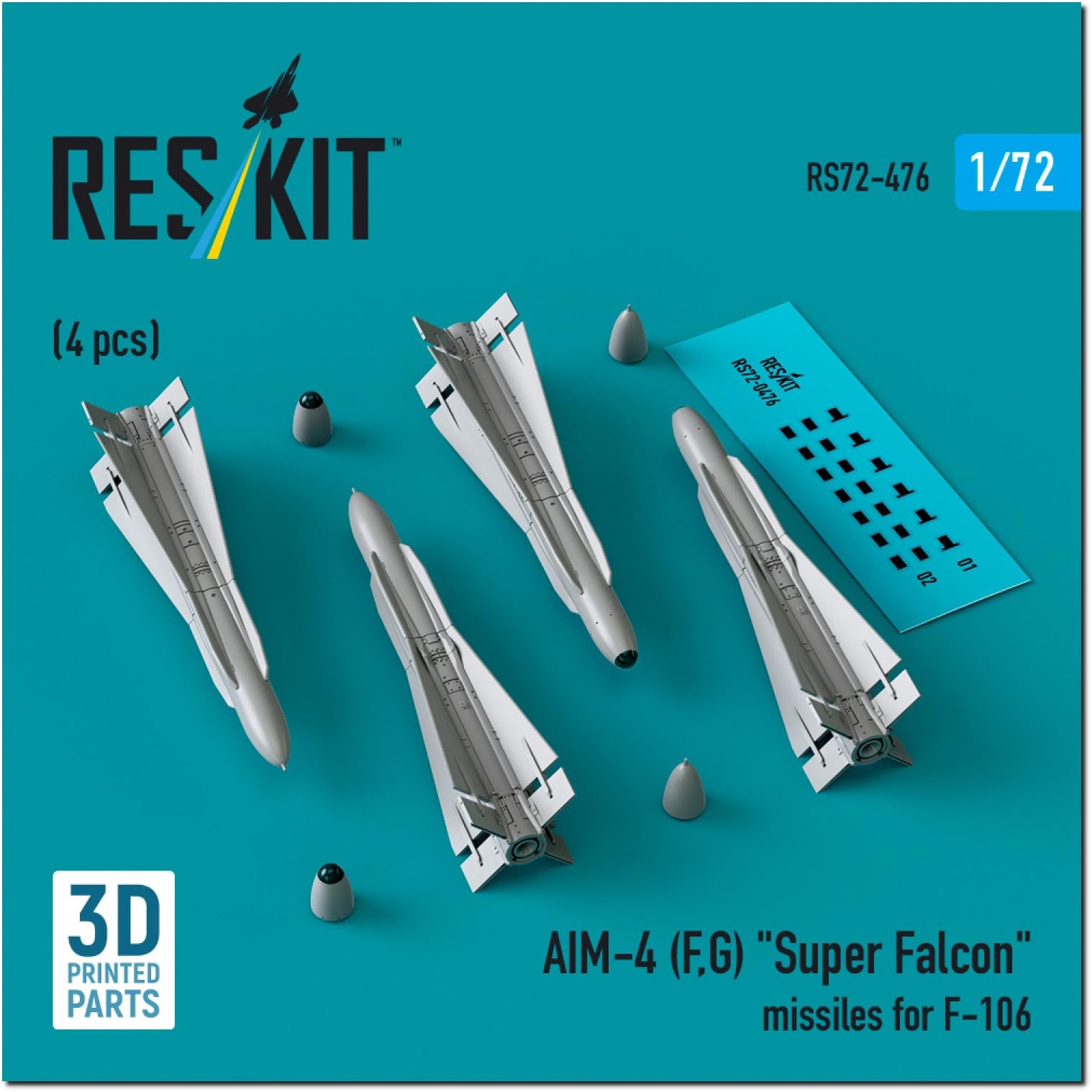 Reskit Набор ракет Super Falcon Пластиковые детали для модели 1/72 AIM-4F/G Воздух-воздух 4 штуки RSK72-0476 (Самолет)
Reskit Набор ракет Super Falcon Пластиковые детали для модели 1/72 AIM-4F/G Воздух-воздух 4 штуки RSK72-0476 (Самолет)