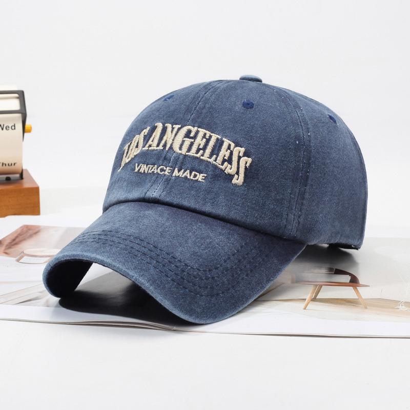 Retro Baseball Cap For Women Summer Washed Denim Letter Sun Hat Wide Brim Fashionable Duckbill Cap one size синій
Retro Baseball Cap For Women Summer Washed Denim Letter Sun Hat Wide Brim Fashionable Duckbill Cap one size синій