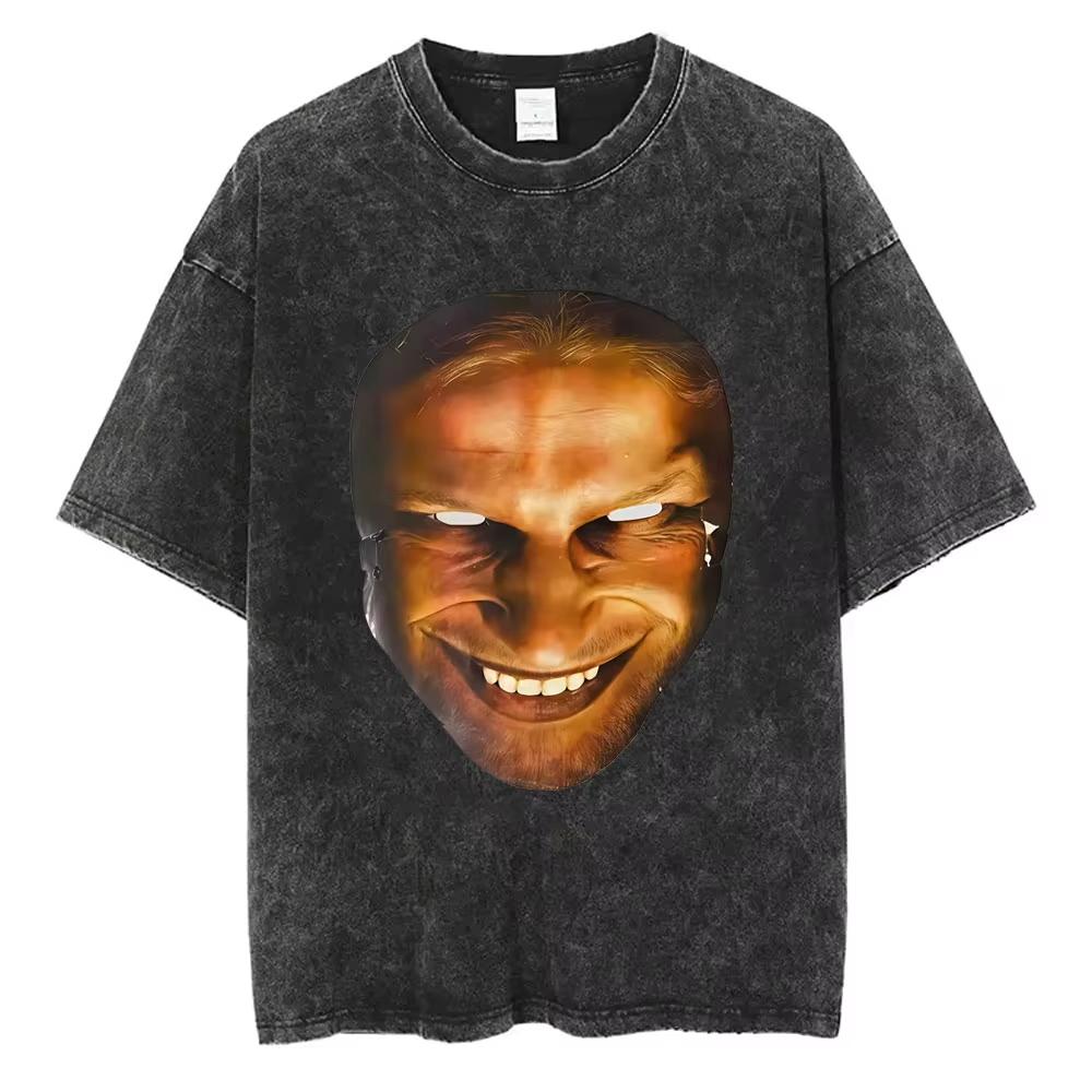 Aphex Twin Washed Vintage T Shirt Men Women Fashion Casual Oversized Short Sleeve T-shirt Male Cotton Retro Tshirt 3XL
Aphex Twin Washed Vintage T Shirt Men Women Fashion Casual Oversized Short Sleeve T-shirt Male Cotton Retro Tshirt 3XL