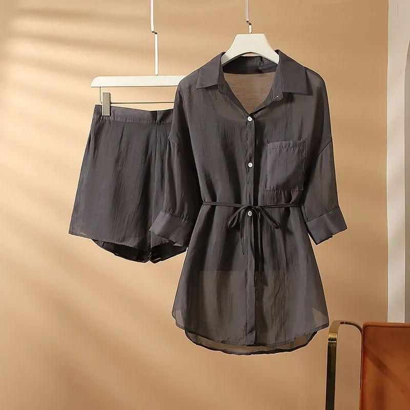 Plus Size Casual Fashion Set Summer Slimming Top Shirt Shorts Two Piece Set Elegant Polyester Fiber 4XL чорний
Plus Size Casual Fashion Set Summer Slimming Top Shirt Shorts Two Piece Set Elegant Polyester Fiber 4XL чорний
