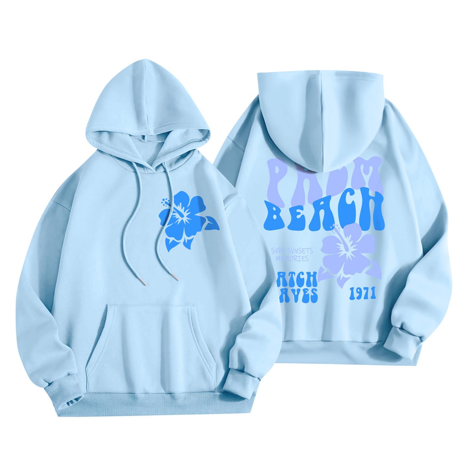 Толстовки для девочек-подростков с длинным рукавом и принтом букв, повседневные графические толстовки с капюшоном, пуловер с завязками, симпатичная толстовка большого размера L светло-синий
Толстовки для девочек-подростков с длинным рукавом и принтом букв, повседневные графические толстовки с капюшоном, пуловер с завязками, симпатичная толстовка большого размера L светло-синий