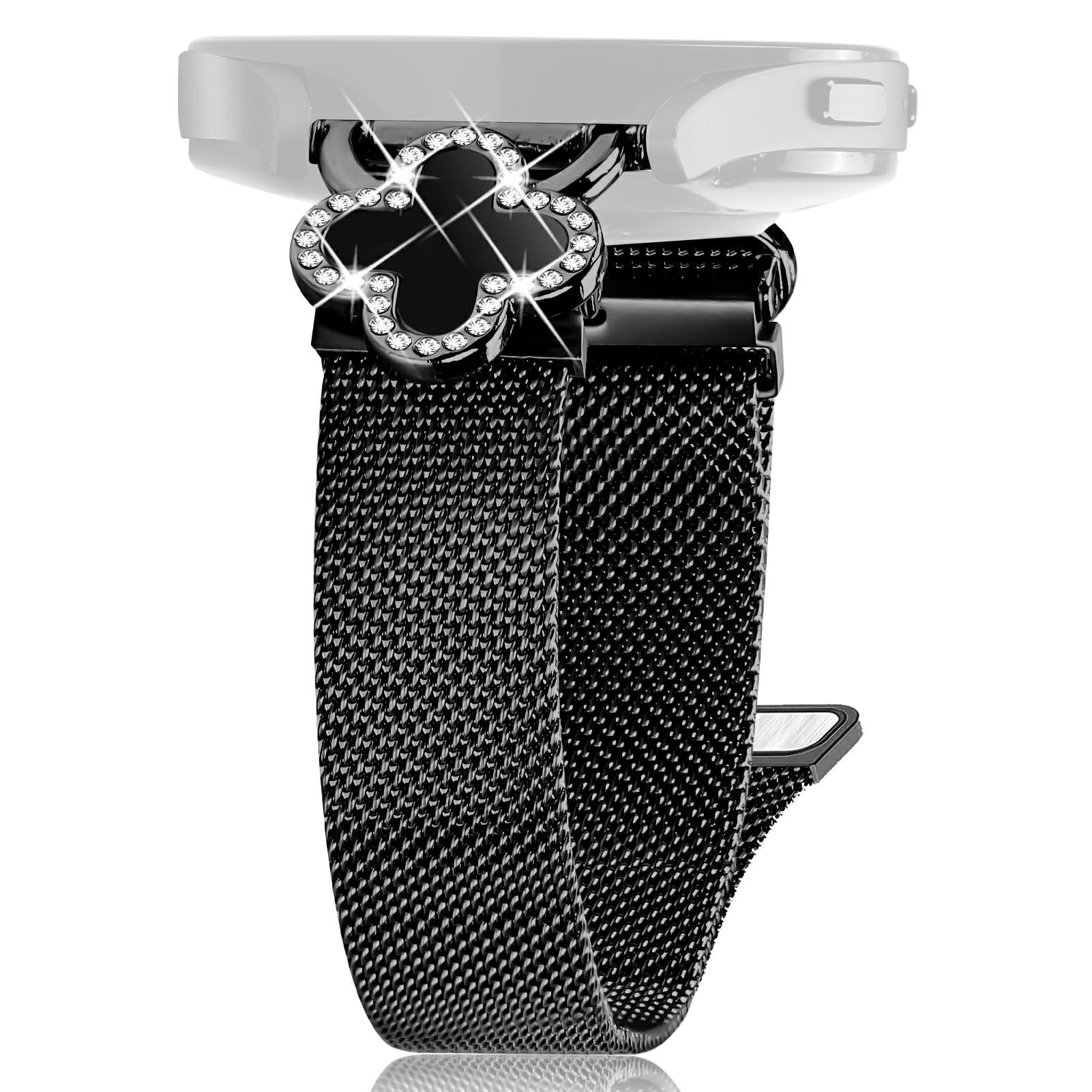 For Garmin Forerunner 55/Venu Milanese Band Clover Decor Electroplated Stainless Steel Strap,Size: L Black/Black
For Garmin Forerunner 55/Venu Milanese Band Clover Decor Electroplated Stainless Steel Strap,Size: L Black/Black