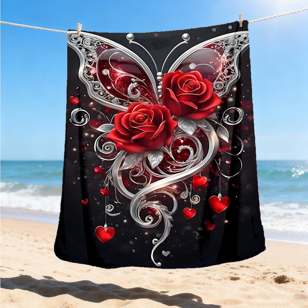 1pc Butterfly Roses Heart Outdoor Flannel Blanket Soft All Season Polyester Throw , Perfect for Picnics & Travel , Picnic Accessory 80x120cm
1pc Butterfly Roses Heart Outdoor Flannel Blanket Soft All Season Polyester Throw , Perfect for Picnics & Travel , Picnic Accessory 80x120cm