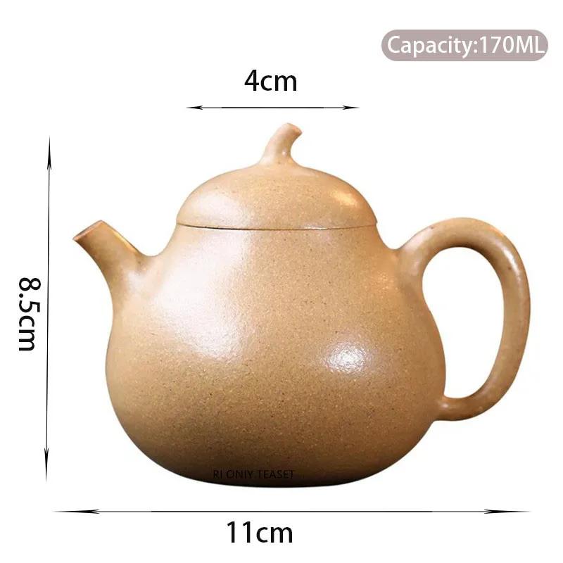 170ml Chinese Yixing Purple Clay Teapots Beauty Kettle Creative Handmade Raw Ore Section Mud Tea Pot Zisha Tea Set Teaware
170ml Chinese Yixing Purple Clay Teapots Beauty Kettle Creative Handmade Raw Ore Section Mud Tea Pot Zisha Tea Set Teaware
