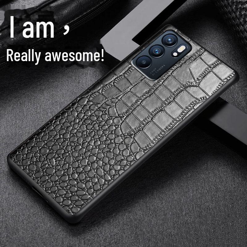 OPPO Reno6 6PRO Cowhide Crocodile Pattern Leather Case, All-Inclusive Protective Cover Other: Contact Customer Service кавовий
OPPO Reno6 6PRO Cowhide Crocodile Pattern Leather Case, All-Inclusive Protective Cover Other: Contact Customer Service кавовий