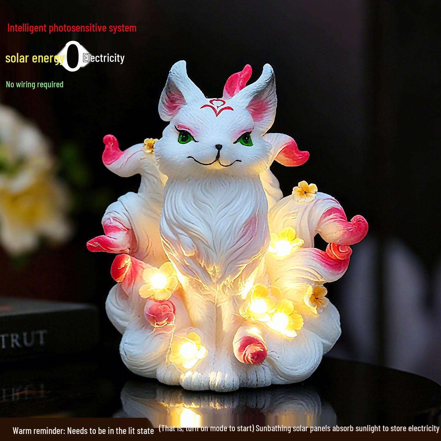 Nine-Tailed Fox Solar Outdoor Light Ornament 13x12x14 cm
Nine-Tailed Fox Solar Outdoor Light Ornament 13x12x14 cm