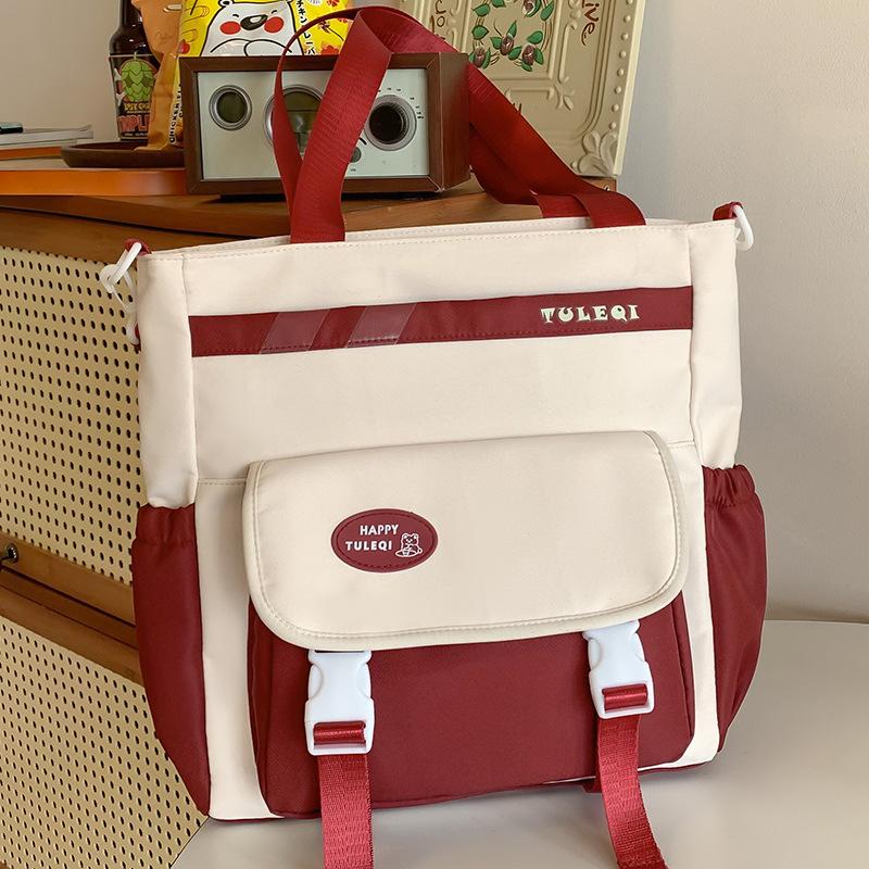 Primary School Girl Burgundy Two Piece Set of Tuition Bag Junior High School High School Backpack
Primary School Girl Burgundy Two Piece Set of Tuition Bag Junior High School High School Backpack