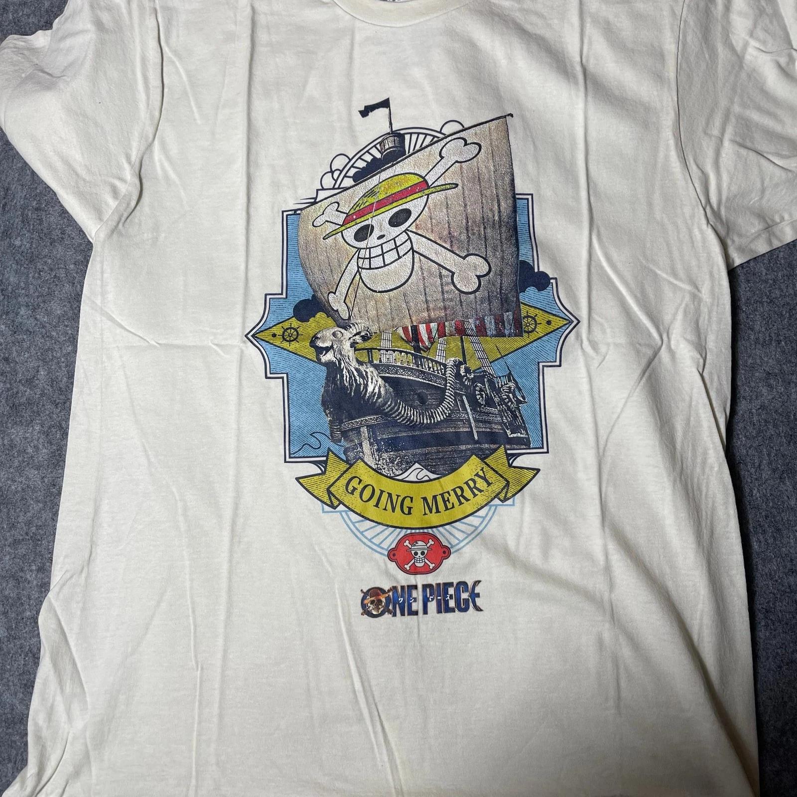 One Piece Live Action Going Merry Pirate Ship Men s Natural Short Sleeve Tee S
One Piece Live Action Going Merry Pirate Ship Men s Natural Short Sleeve Tee S