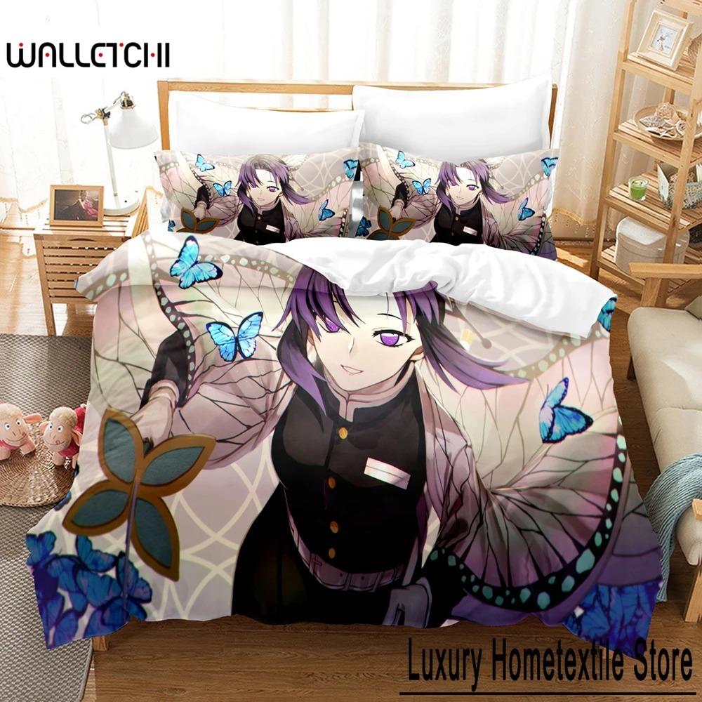 Print Kochou Shinobu Bed Linen Anime Demon Slayer Bedding Set 200x200 Teens Boys Twin Single Queen King Full Duvet Cover Sets 70x133cm 2pcs
Print Kochou Shinobu Bed Linen Anime Demon Slayer Bedding Set 200x200 Teens Boys Twin Single Queen King Full Duvet Cover Sets 70x133cm 2pcs