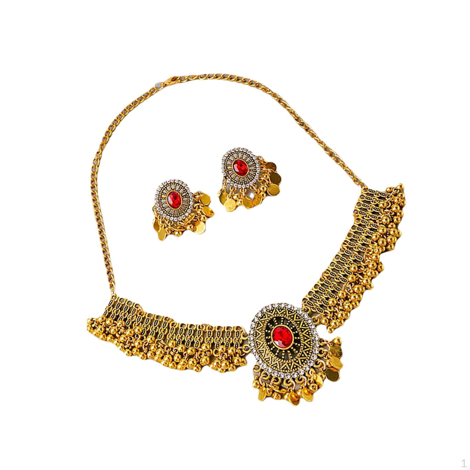 Necklace Earring Set Trendy Statement Pendant Jewelry for Brides Girls червоний
Necklace Earring Set Trendy Statement Pendant Jewelry for Brides Girls червоний