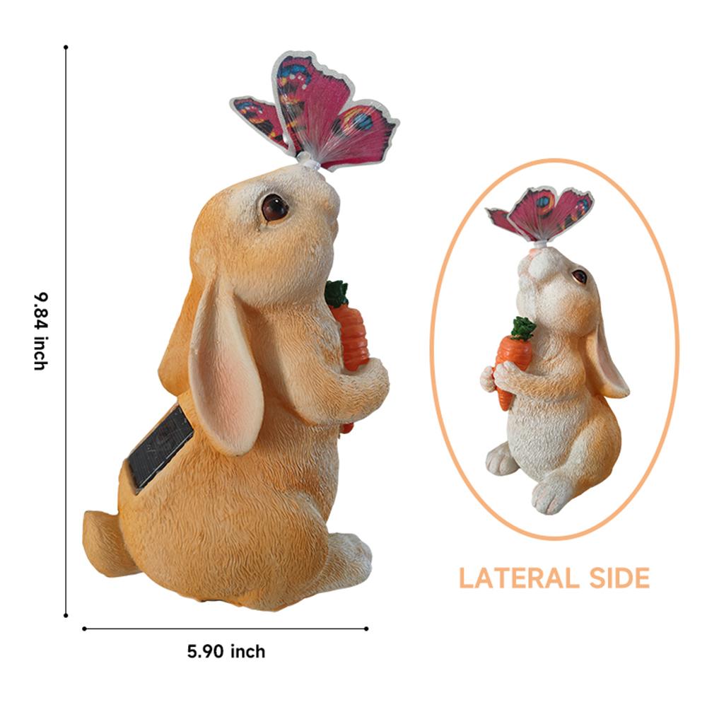Solar Bunny Statue Garden Decor with Butterfly LED Light Resin Animal Sculpture Figurine Outdoor Decoration for Garden Courtyard
Solar Bunny Statue Garden Decor with Butterfly LED Light Resin Animal Sculpture Figurine Outdoor Decoration for Garden Courtyard