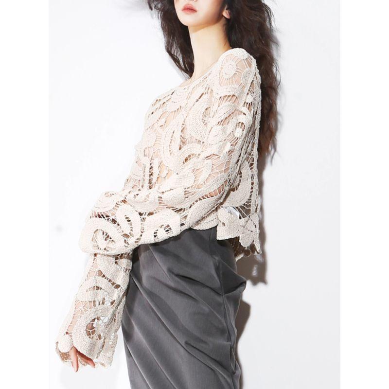 Q36 Ретро Почти Вязаное Вырезанное Большое Цветочное Минималистичное Бандажное Платье с Круглым Вырезом, Коротким Свободным Рукавом-Колокольчиком, Пуловер, Тканый Топ Black One size
Q36 Ретро Почти Вязаное Вырезанное Большое Цветочное Минималистичное Бандажное Платье с Круглым Вырезом, Коротким Свободным Рукавом-Колокольчиком, Пуловер, Тканый Топ Black One size