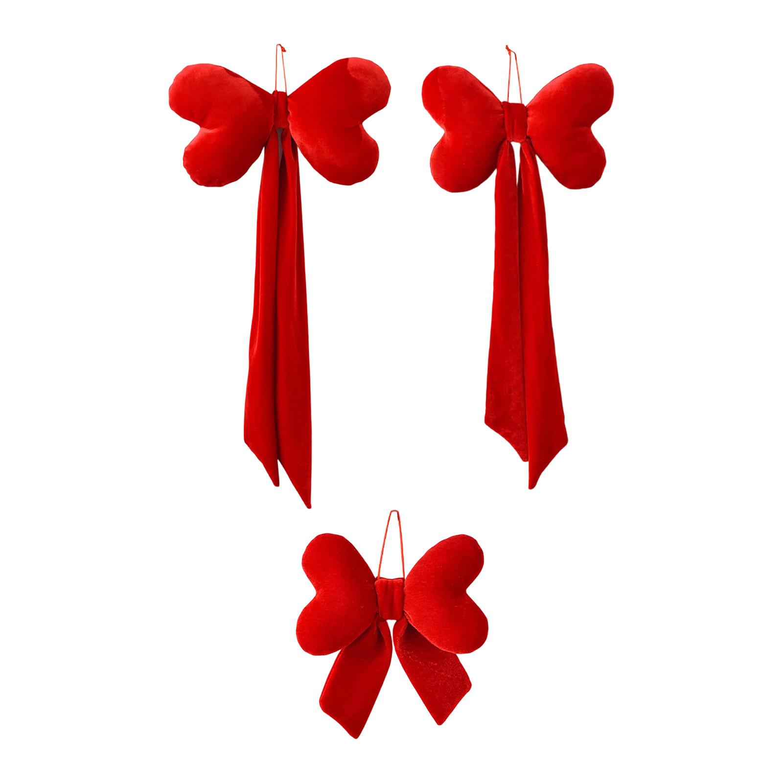 Red Bow Hanging Decoration Christmas Tree Decoration Party Wall Backdrop Xmas Ornament for Outside Pillar Engagement Festival 22cmx20cm
Red Bow Hanging Decoration Christmas Tree Decoration Party Wall Backdrop Xmas Ornament for Outside Pillar Engagement Festival 22cmx20cm