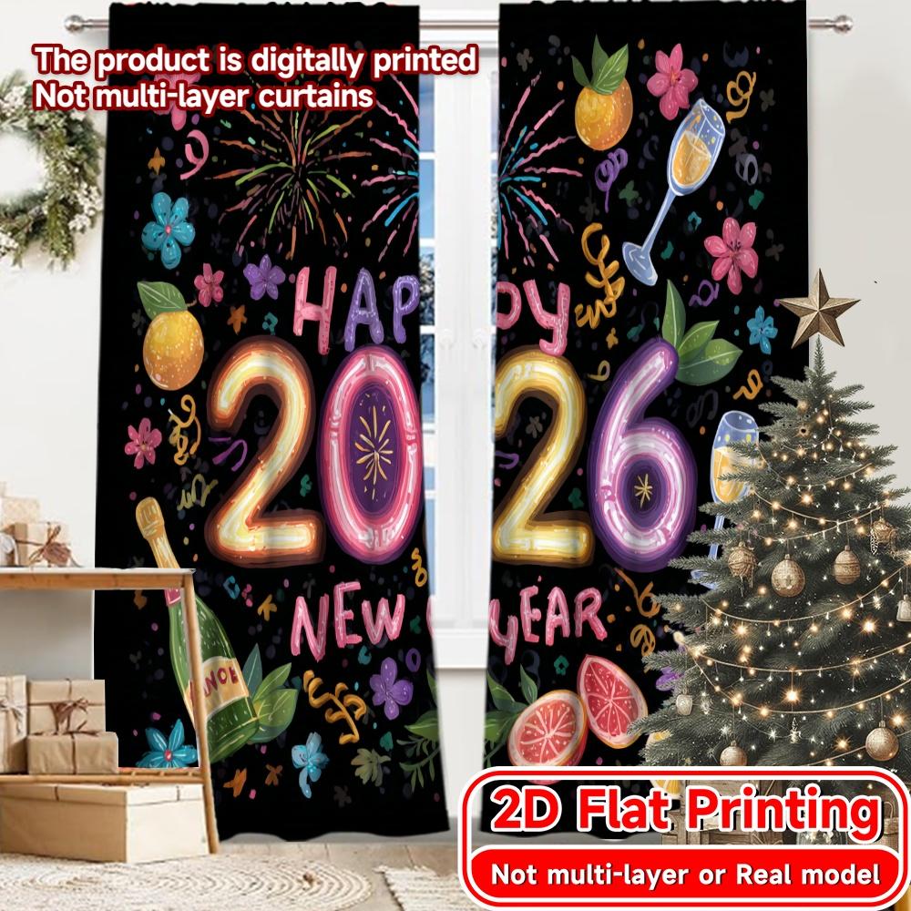Set Of 2 Flat Printing Newyearbliss Curtain Yarn Curtains Room Decor Perfect Bedroom Living Modern Made Polyester Sitting Window Treatment W100*H70(CM)-Rod Pocket&2PCS
Set Of 2 Flat Printing Newyearbliss Curtain Yarn Curtains Room Decor Perfect Bedroom Living Modern Made Polyester Sitting Window Treatment W100*H70(CM)-Rod Pocket&2PCS