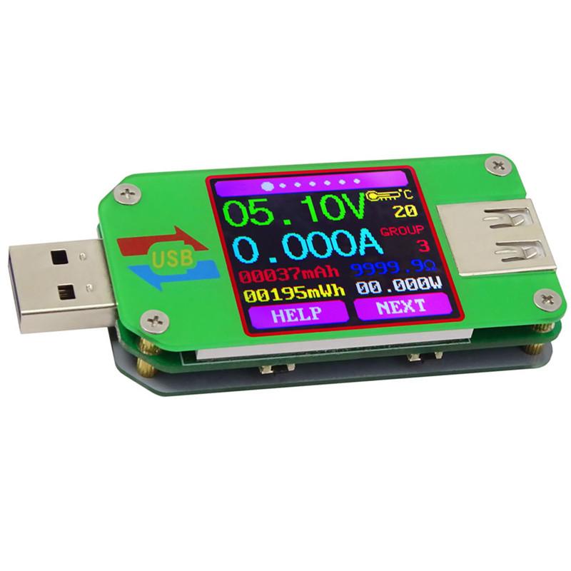 LCD Display Voltage Current Meter Voltmeter Ammeter Battery Charge Cable Resistance Tester UM34/UM34C UM24/UM24C UM25/UM25C
LCD Display Voltage Current Meter Voltmeter Ammeter Battery Charge Cable Resistance Tester UM34/UM34C UM24/UM24C UM25/UM25C